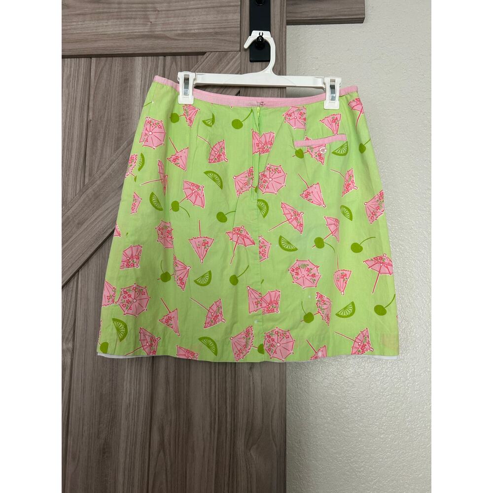 Lilly Pulitzer White label vintage Singapore Sling umbrella skirt 10 - Picture 5 of 7